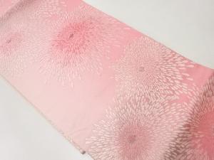 アンティーク　菊模様織出し暈し袋帯（材料）